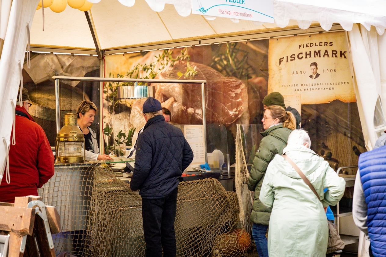 Der Fischkai International bei der Fischparty in Bremerhaven