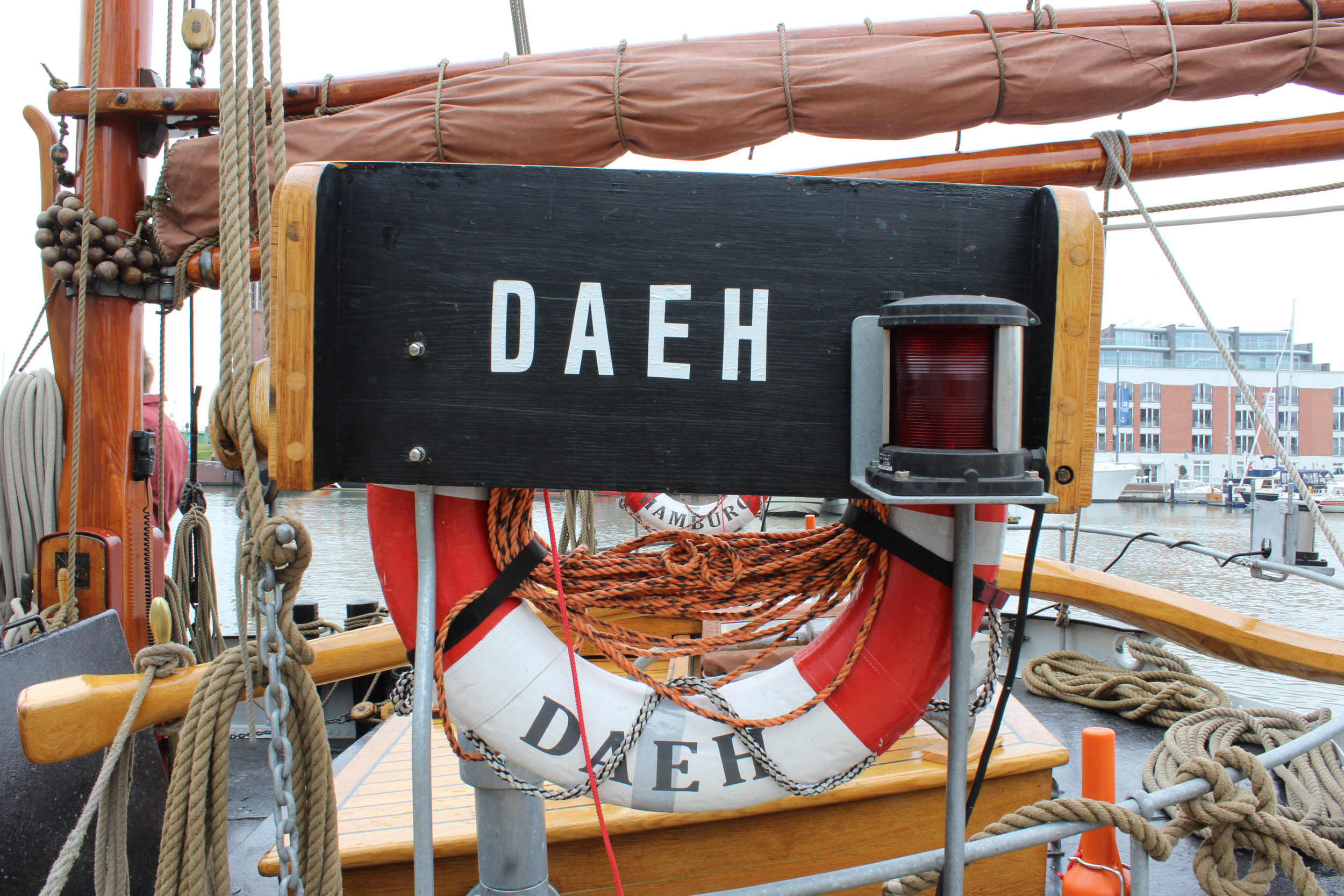 An Bord des Segelschiffs "Johanna".