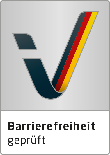 Logo Barrierefreiheit geprüft