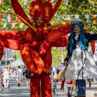 Walk-Acts in der Innenstadt