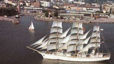 Sail 1990 - Segelschiffe auf der Weser