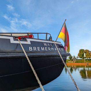 Heck des Dampf-Eisbrechers Wal