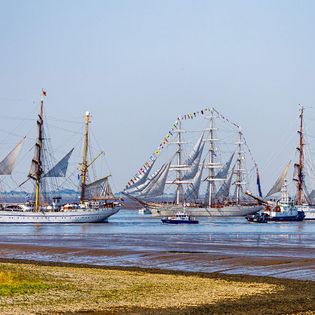 Gorch Fock, Shabab Oman II und Sagres II