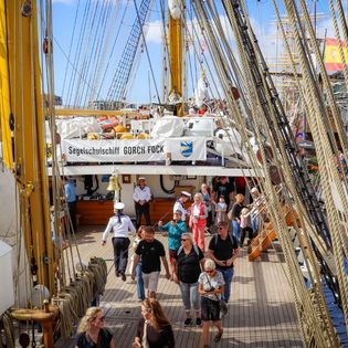 Open Ship auf der Gorch Fock