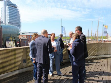 Balkon des Veranstaltungsraums im Deutschen Auswandererhaus