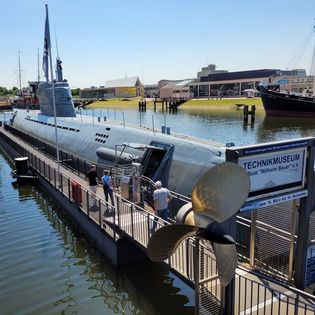 Das U-Boot Wilhelm Bauer im Museumshafen in Bremerhaven