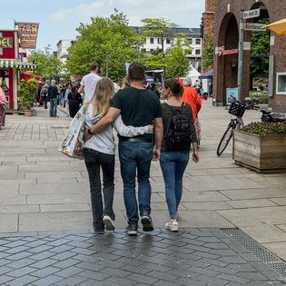 Bummeln durch die Fußgängerzone