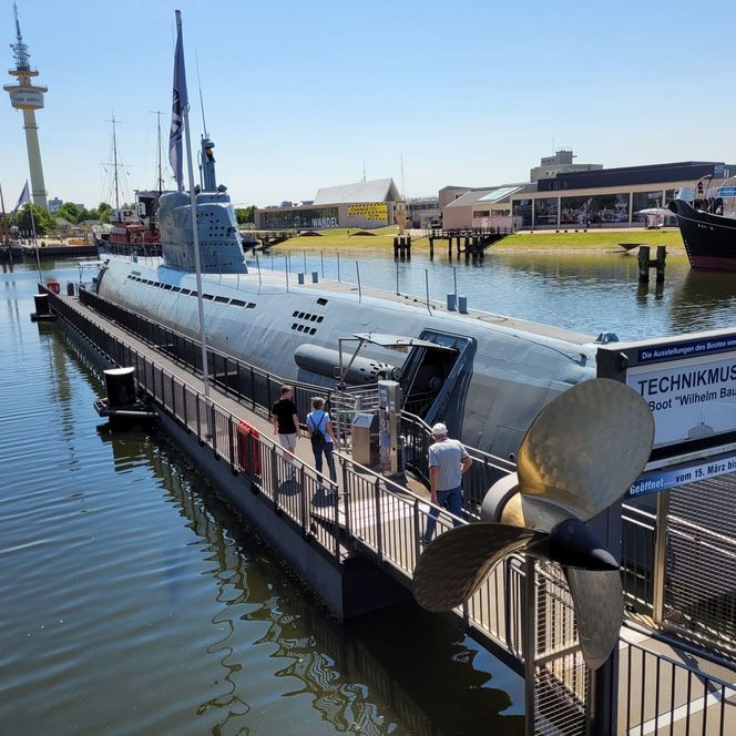Das U-Boot Wilhelm Bauer im Museumshafen in Bremerhaven