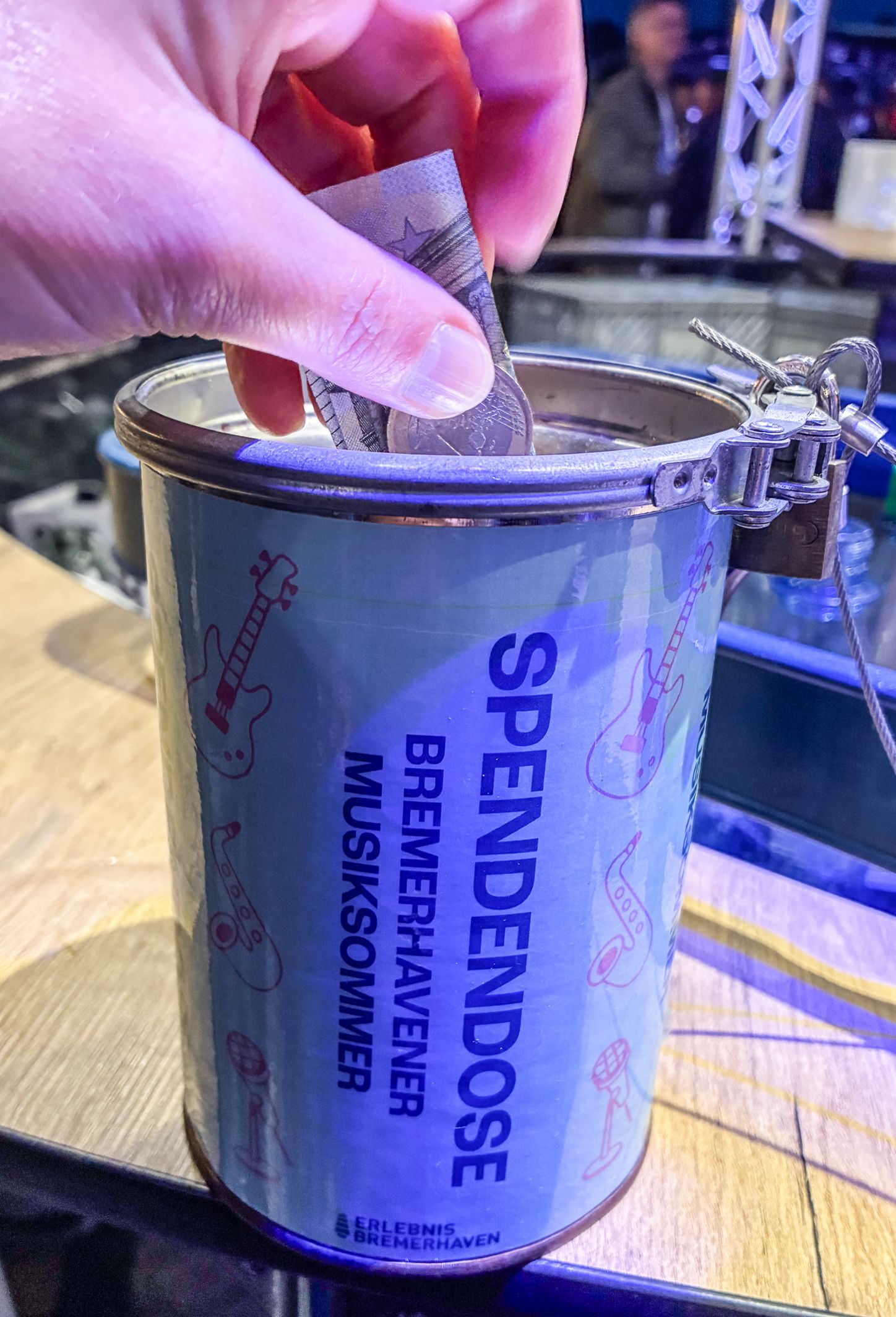 Spendendose beim Musiksommer