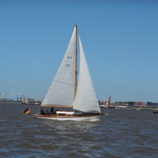 Die Brigant auf hoher See