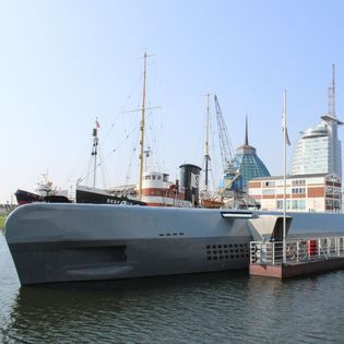 Das U-Boot Wilhelm Bauer im Museumshafen in Bremerhaven