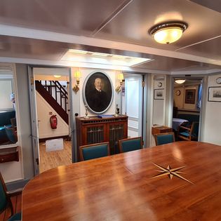 Die Kapitänskajüte auf der Schulschiff Deutschland