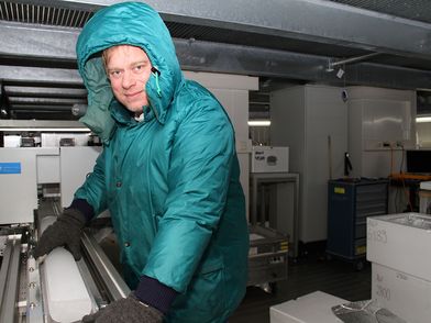 Lebt für die Eisforschung: der Glaziologe Dr. Frank Wilhelms.