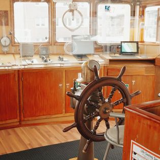 Brücke des Feuerschiffs Elbe 1