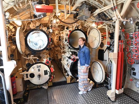 Die Turbinenschächte an Bord des U-Boots Wilhelm Bauer