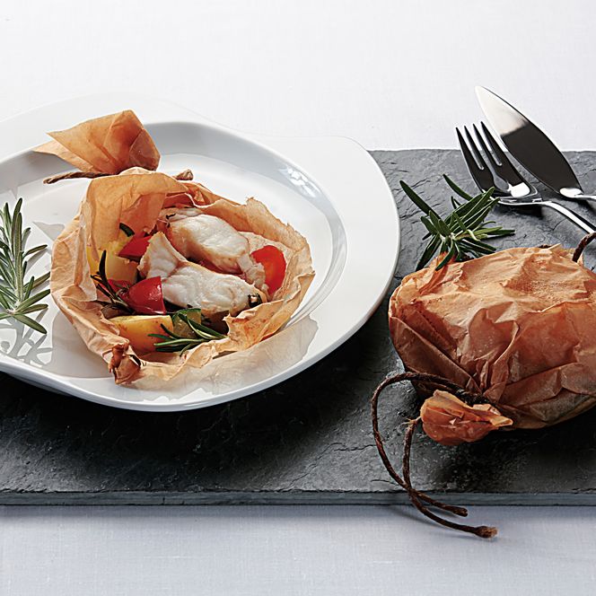 Fisch in der Backpapierhülle