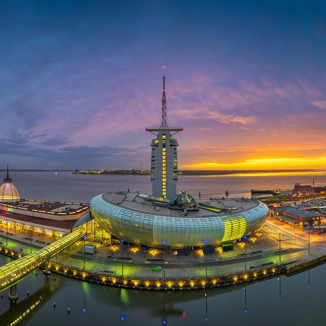 Luftaufnahme Havenwelten Bremerhaven