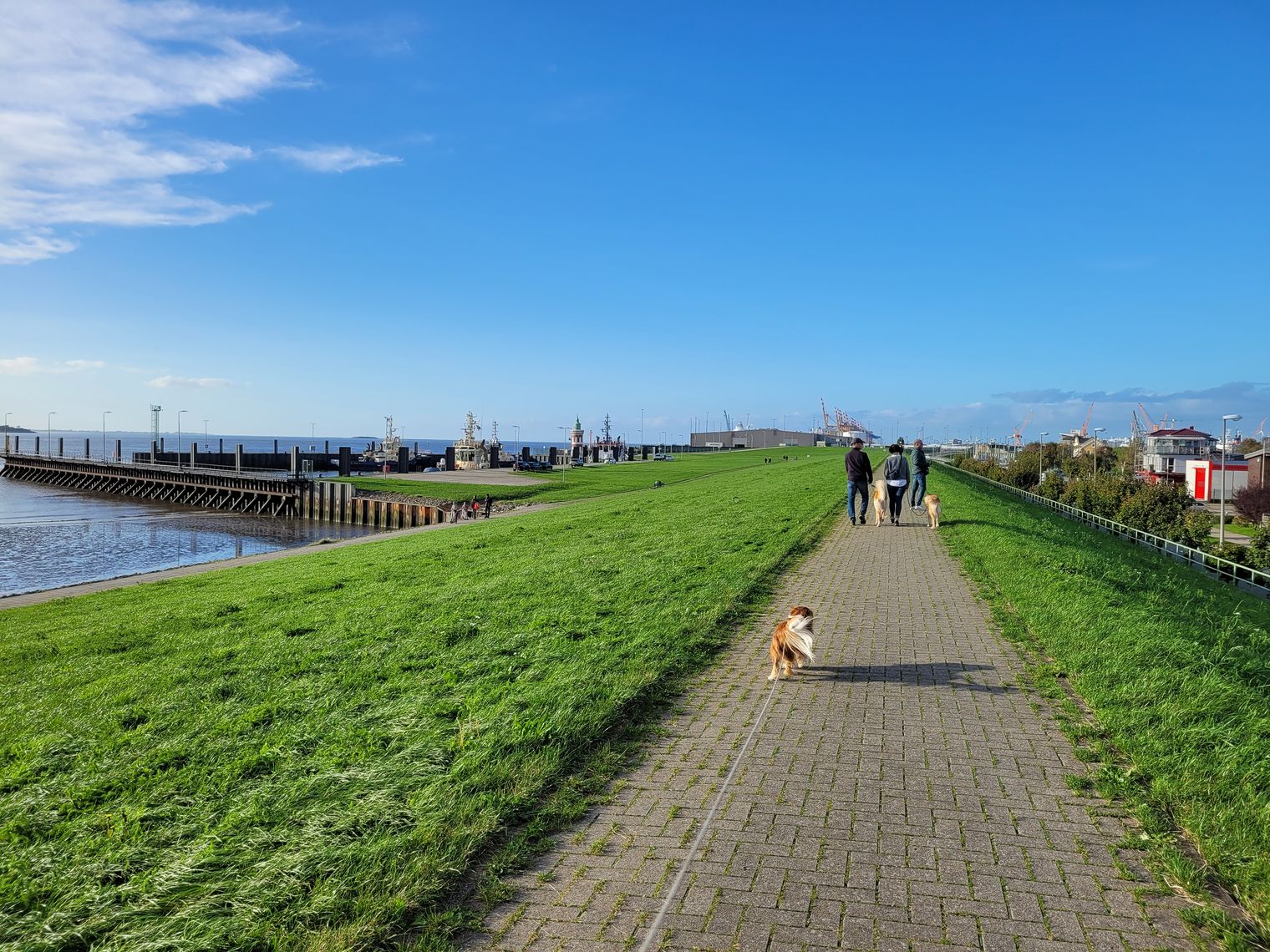 Deich in Bremerhaven