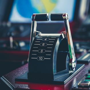 Gashebel auf der Brücke der Nordergründe