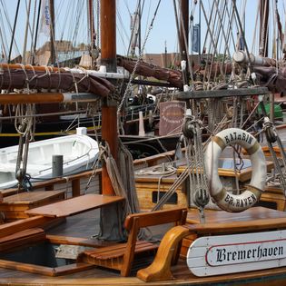 Die "Kathrin" im Neuen Hafen