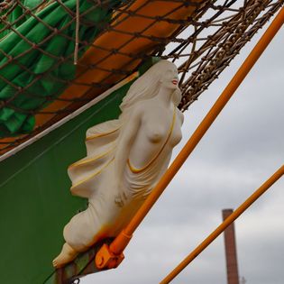 Die Galionsfigur der Alexander von Humboldt II