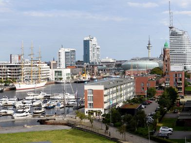 Luftaufnahme Neuer Hafen Bremerhaven