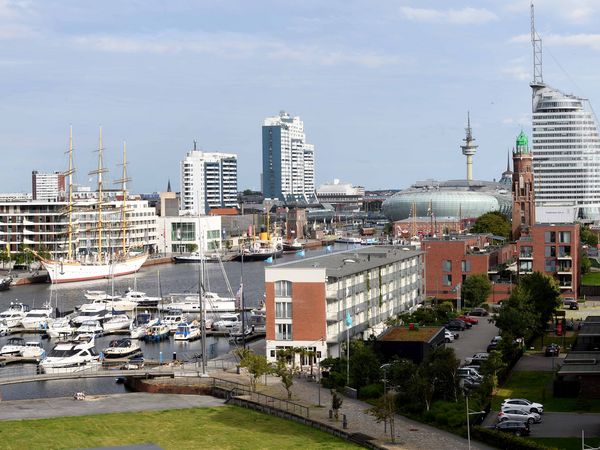 Luftaufnahme Neuer Hafen Bremerhaven