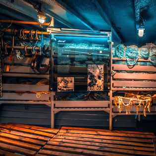 Unter Deck der FMS Gera im Schaufenster Fischereihafen in Bremerhaven