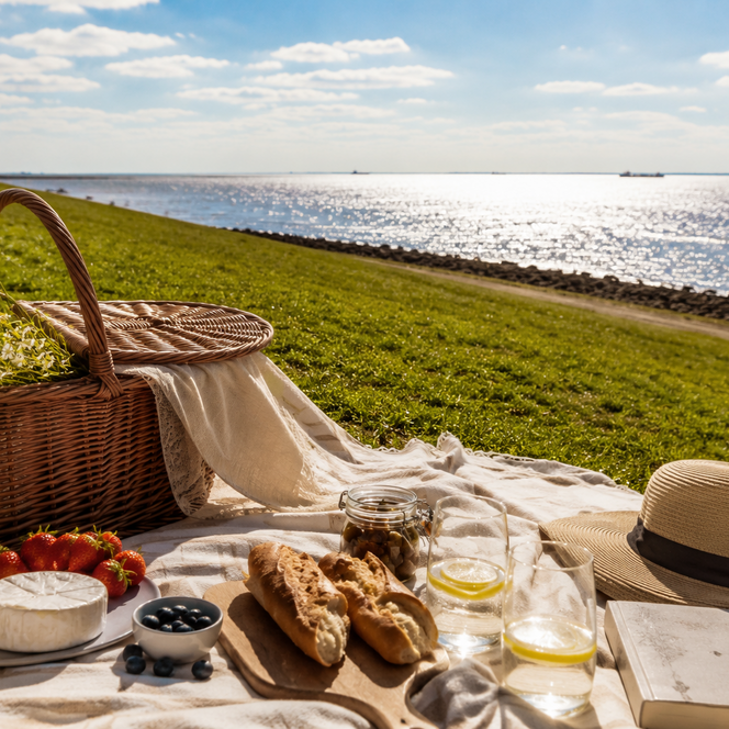 Picknick am Deich